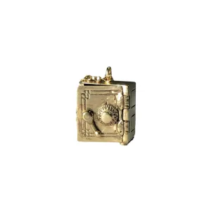 Art Deco 14k Safe Necklace w. Ruby