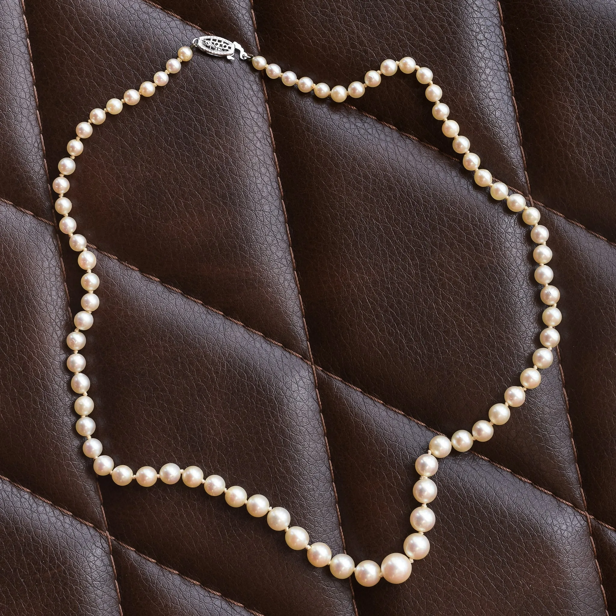 Art Deco Akoya Pearl Necklace