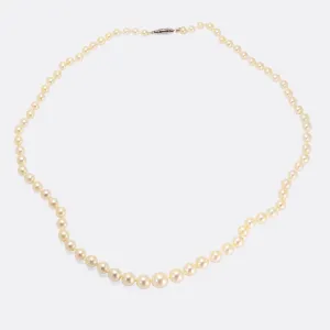 Art Deco Akoya Pearl Necklace