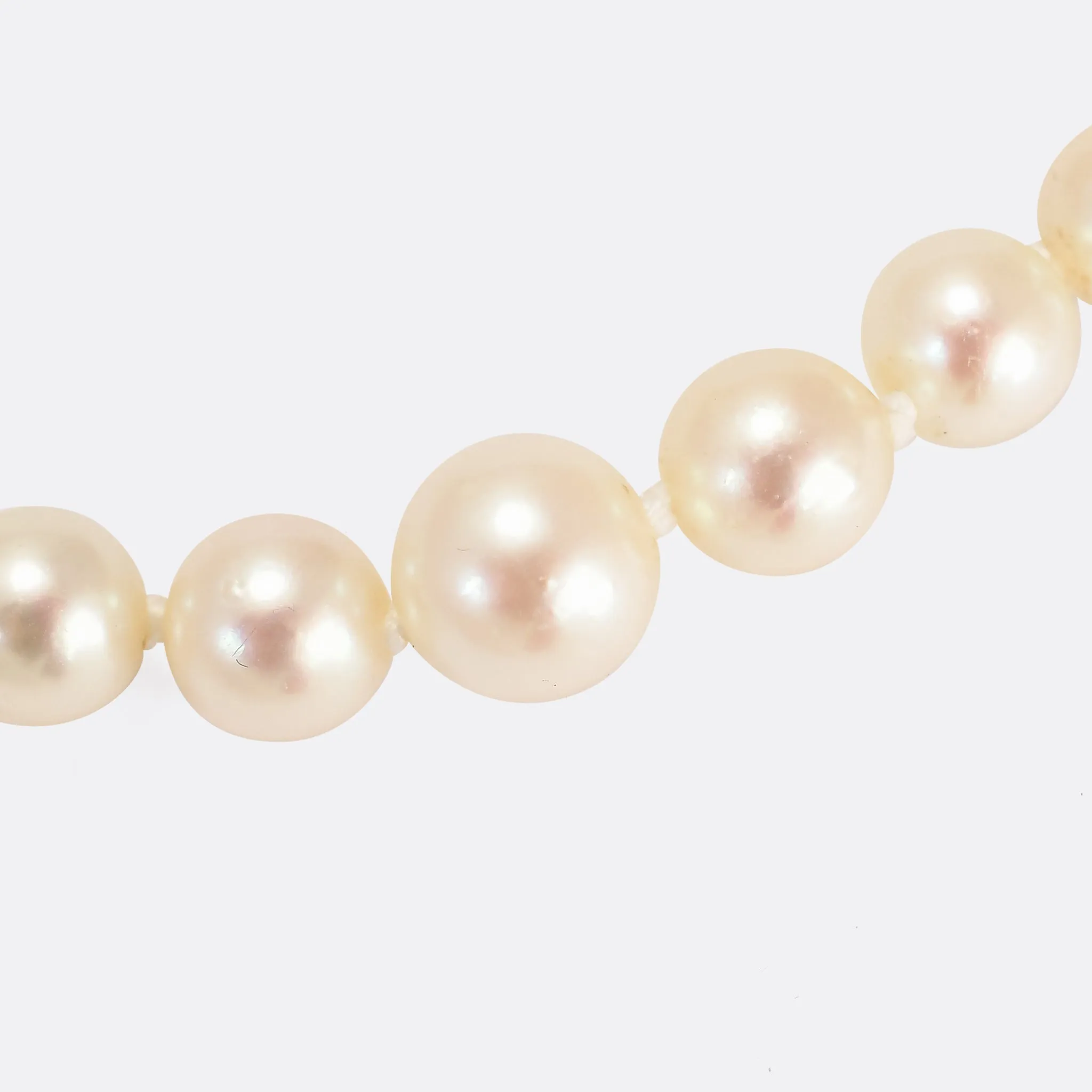 Art Deco Akoya Pearl Necklace