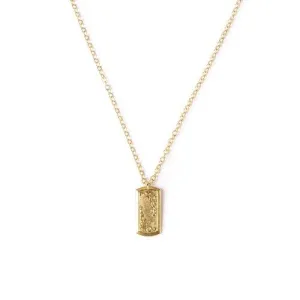 Art Deco Cufflink V Necklace