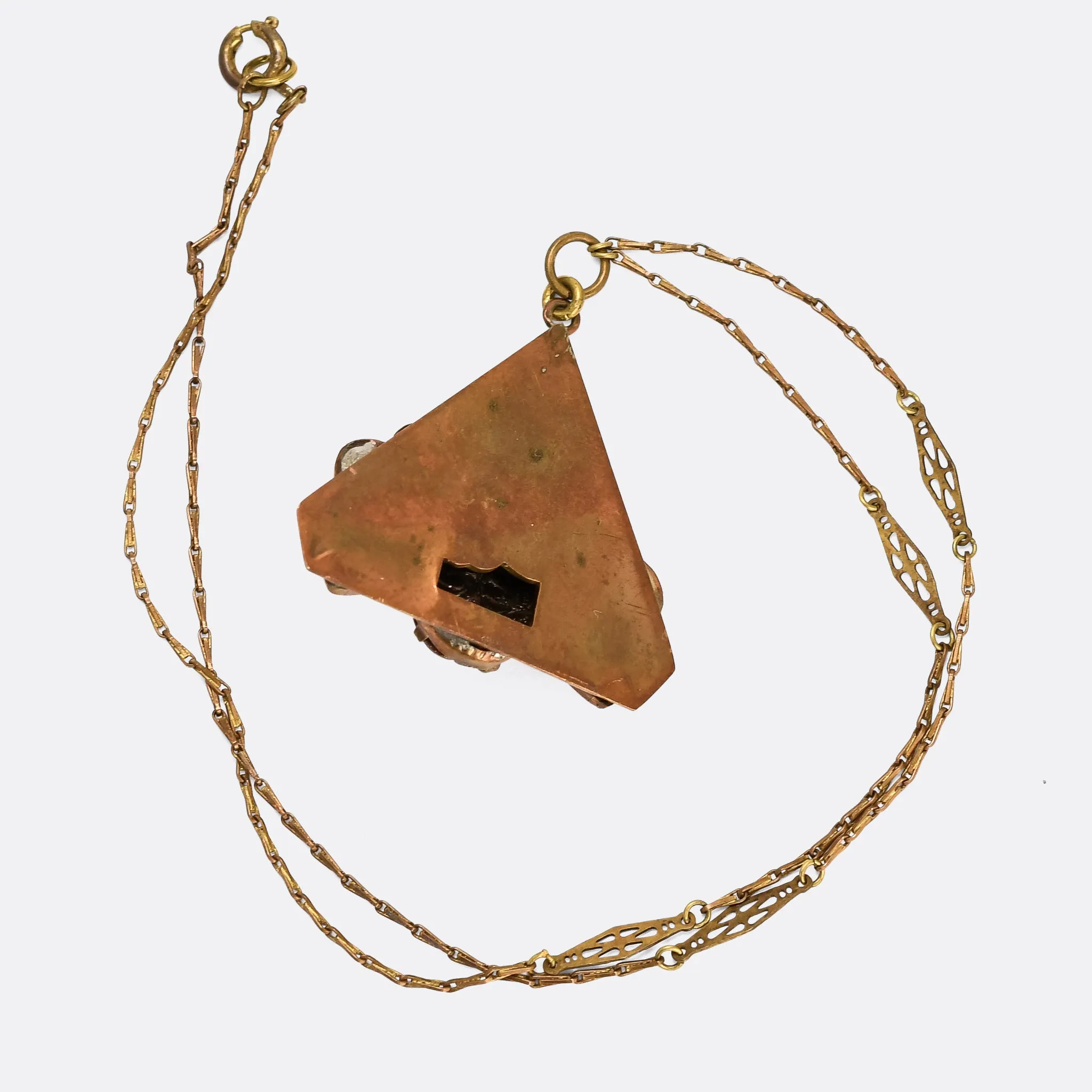 Art Deco Egyptian Revival "Winged Scarab" Pendant