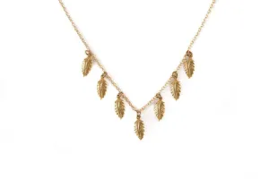 Art Deco III Feather Bib