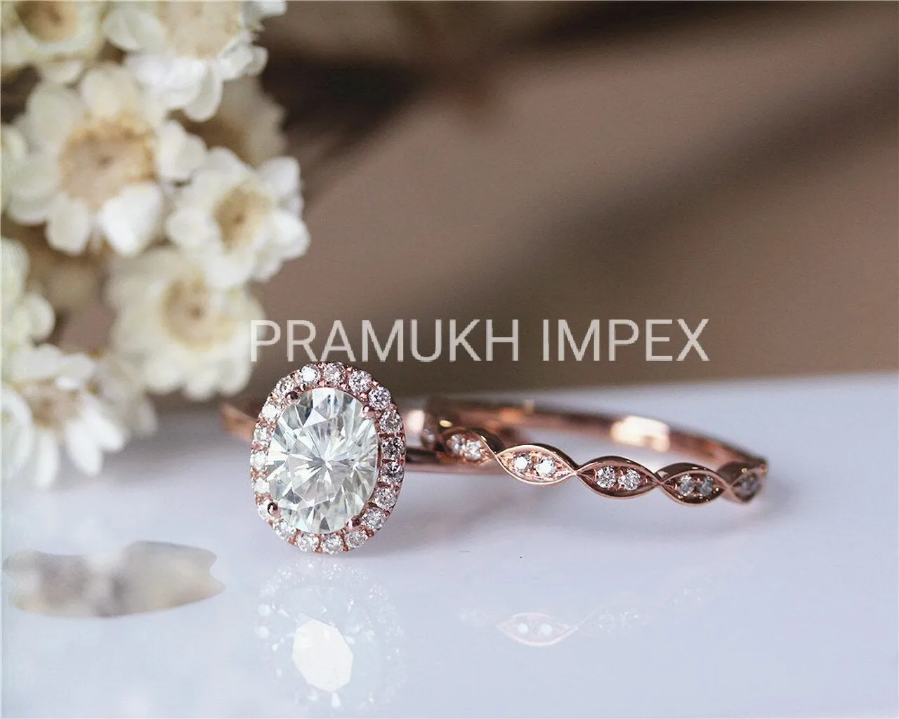 Art Deco Oval Moissanite Engagement Ring Vintage Antique Style Wedding Ring set for women anniversary gift 1.76TCW