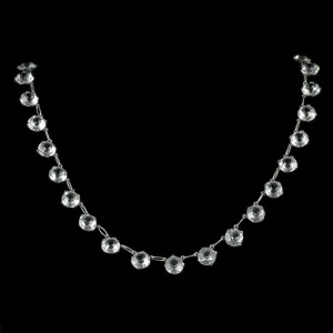 Art Deco Paste Collar Necklace Silver Circa 1930