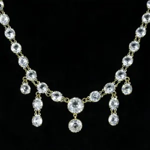 Art Deco Paste Lozenge Necklace Circa 1930