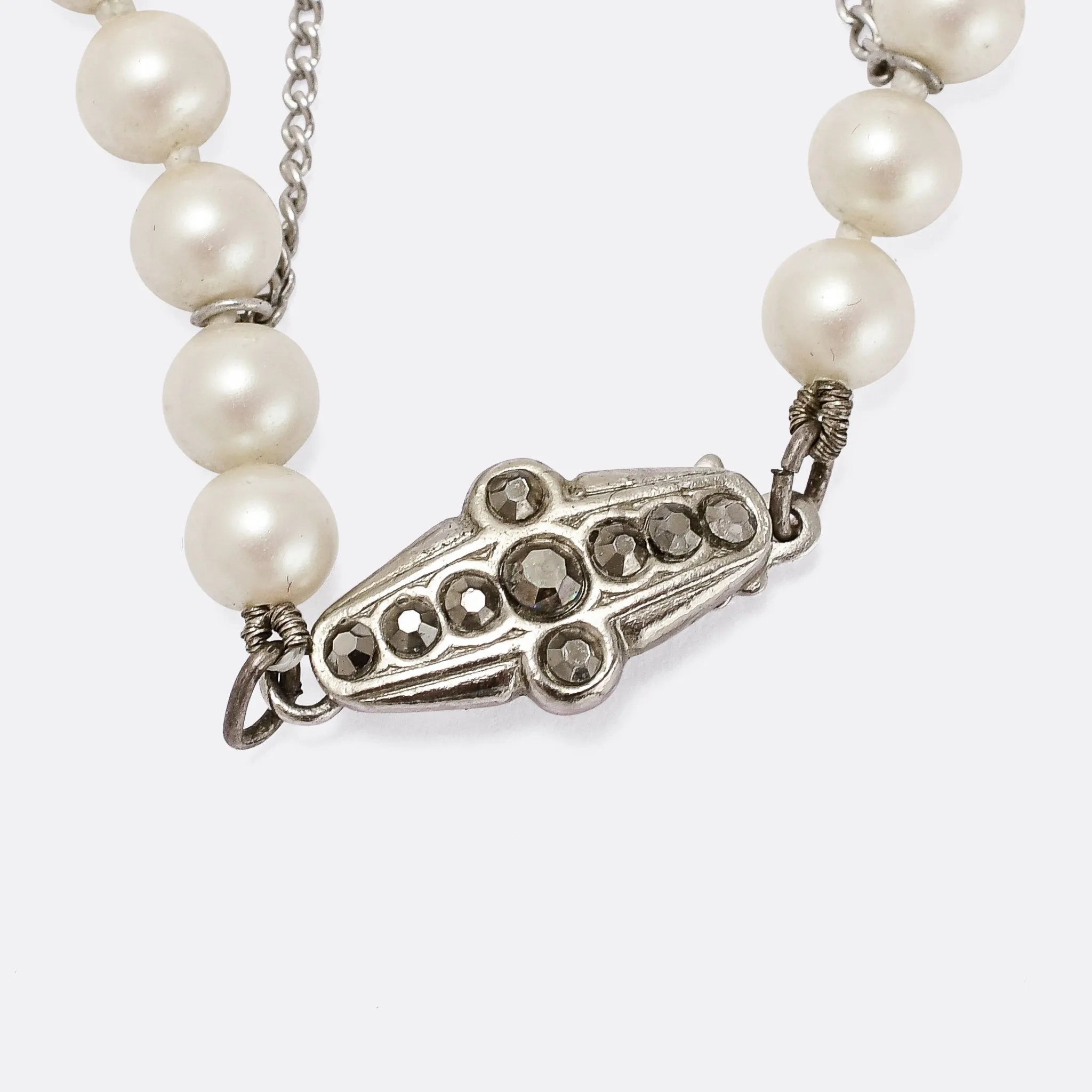 Art Deco Pearl Necklace