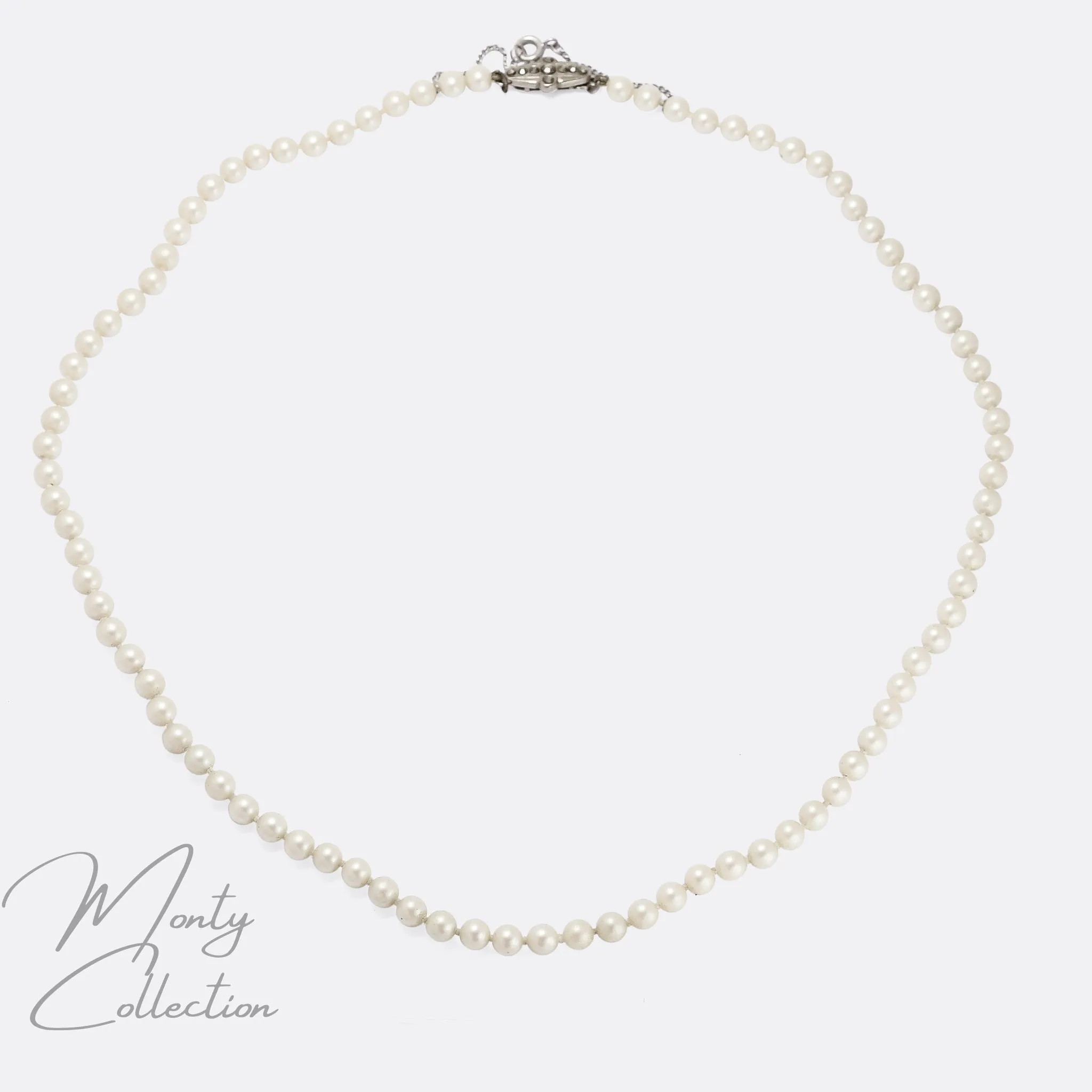 Art Deco Pearl Necklace