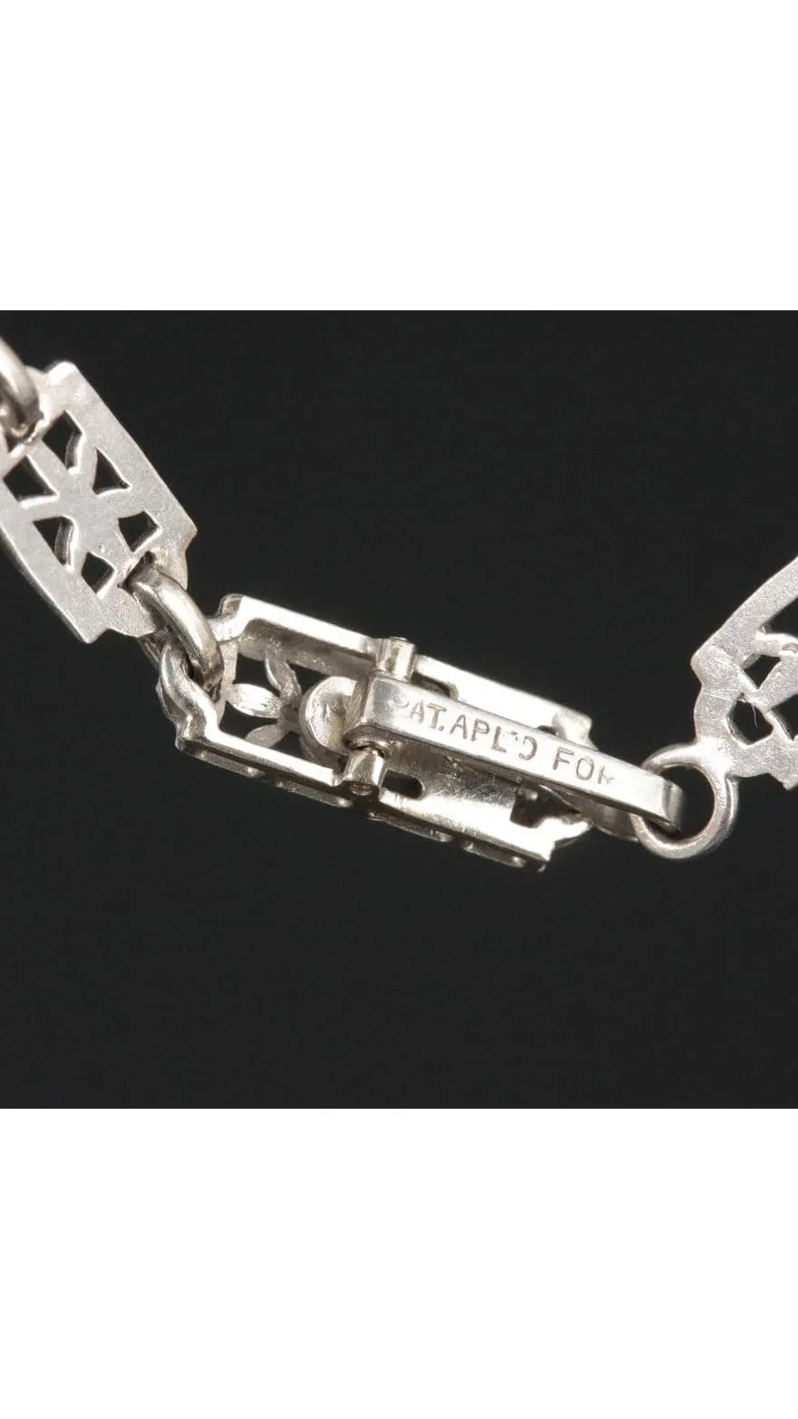Art Deco Platinum Diamond And Rock Quartz Crystal Necklace