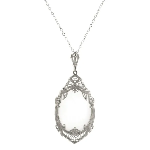 Art Deco Rock Crystal Pendant