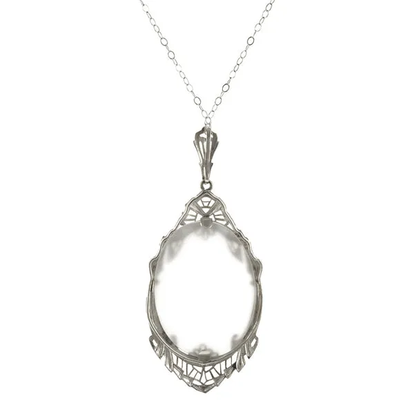 Art Deco Rock Crystal Pendant