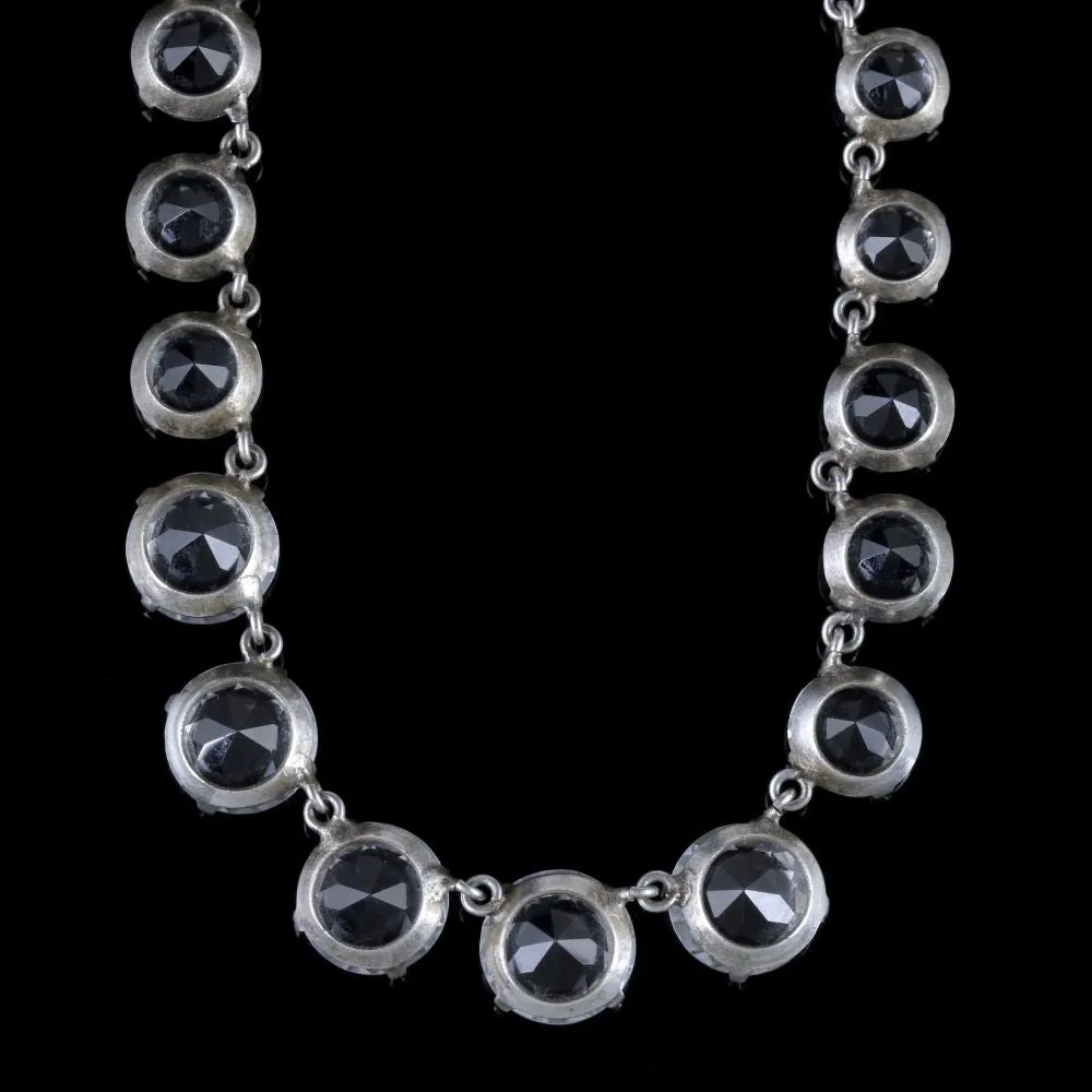 Art Deco White Paste Necklace Circa 1930