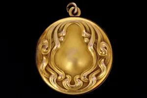 Art Nouveau 10K Yellow Gold Locket