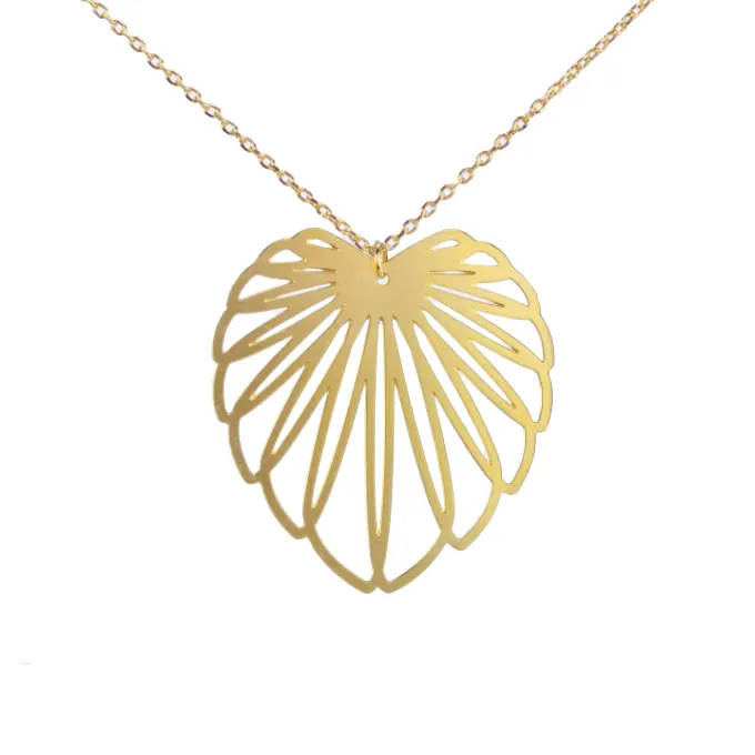 Art Nouveau Leaf Necklace