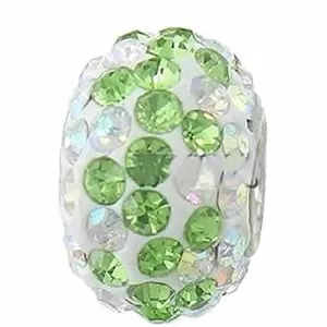 August Birthstone European Bead Compatible for Most European Snake Chain Bracelet