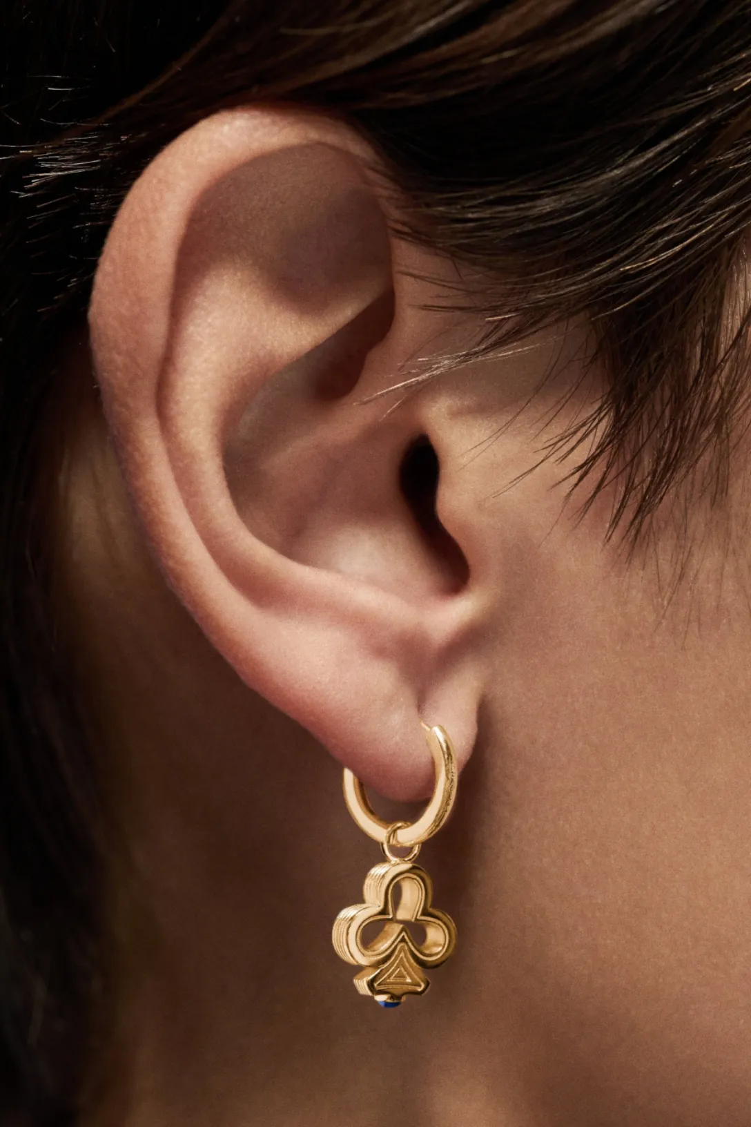 Baby Charm Clover Earring