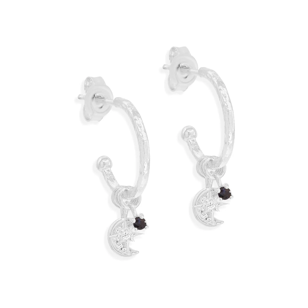 BATHED IN YOUR LIGHT HOOPS SILVER