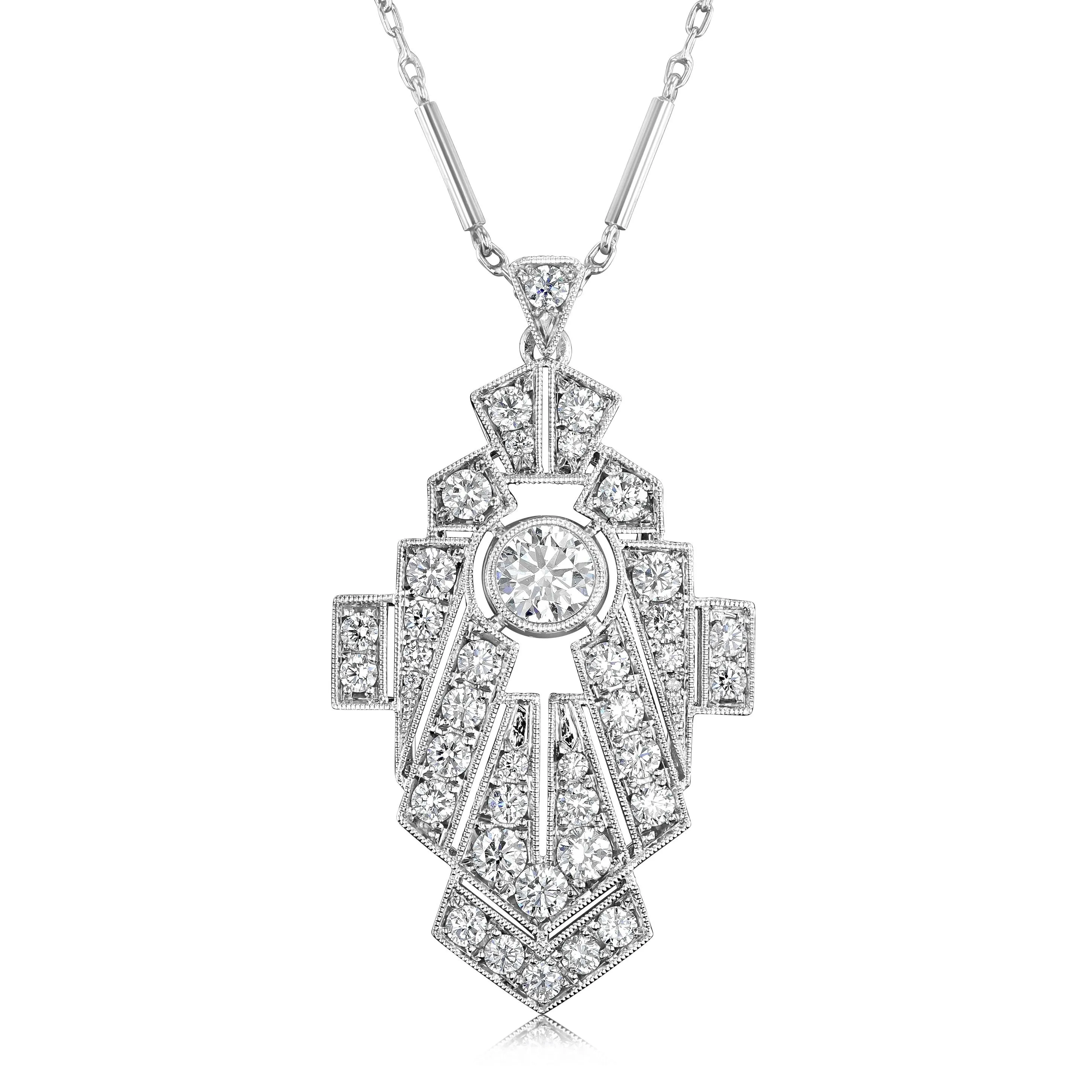 Best & Co. Deco Pendant Necklace
