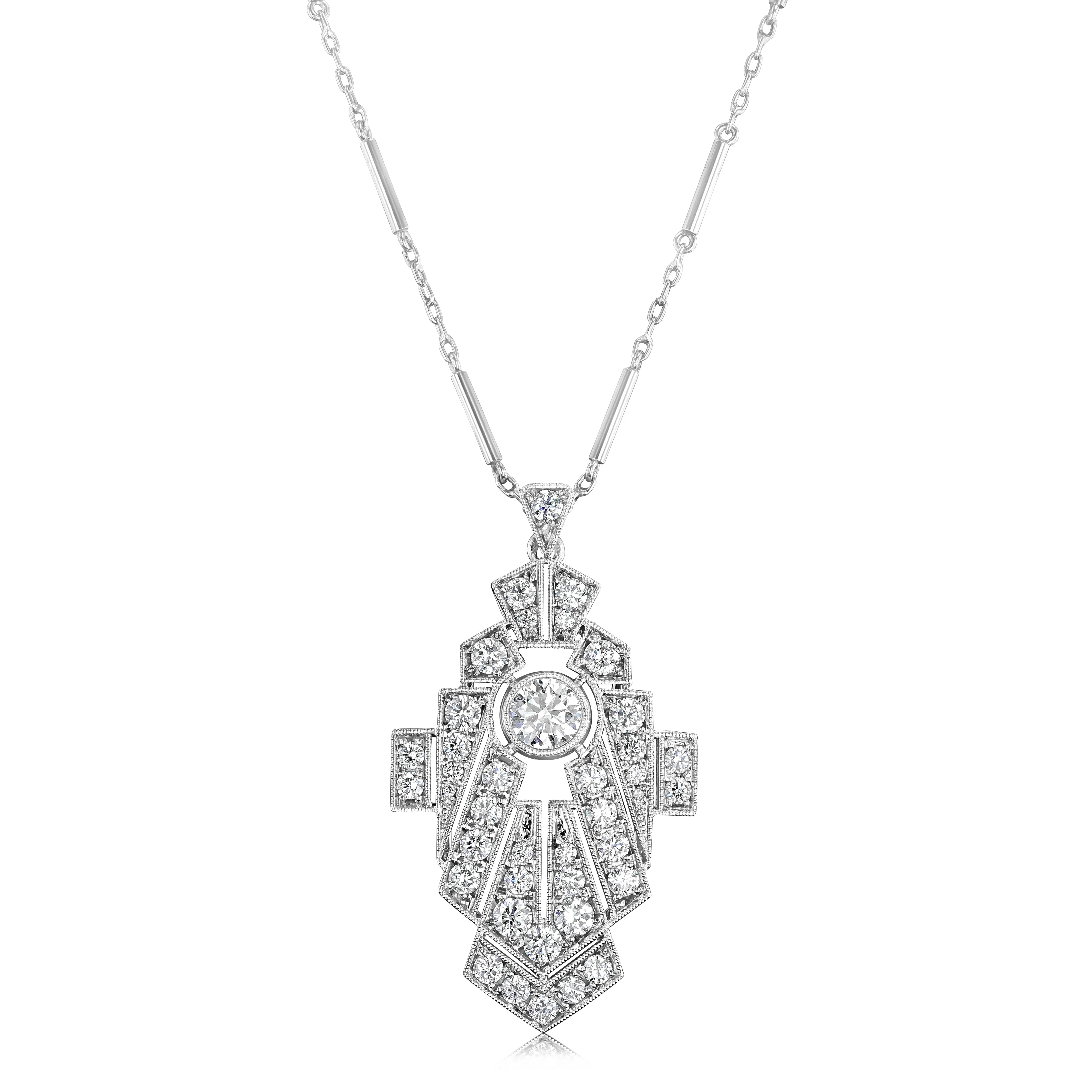 Best & Co. Deco Pendant Necklace