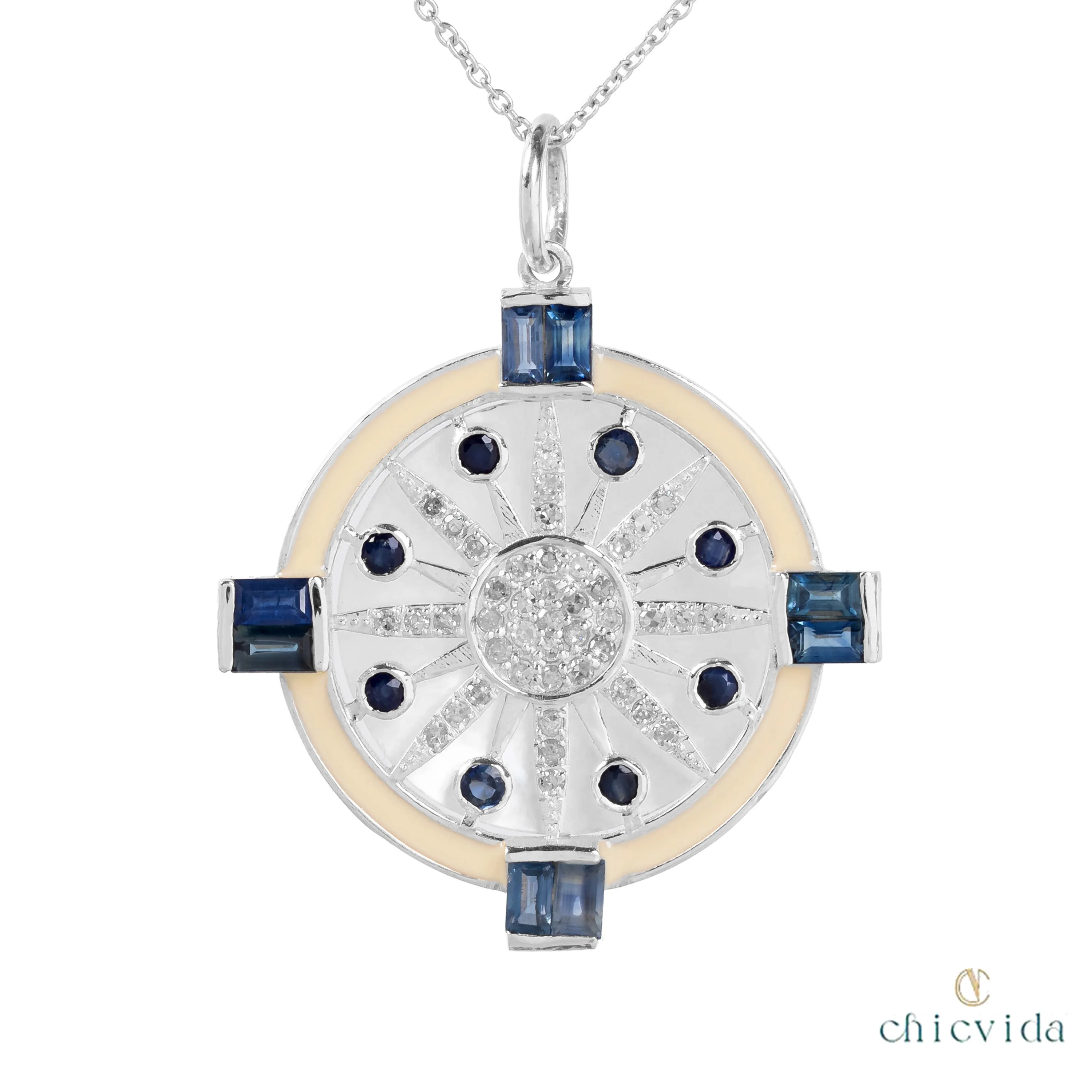 Bigwig Blue Sapphire Pendant