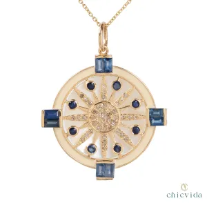 Bigwig Blue Sapphire Pendant