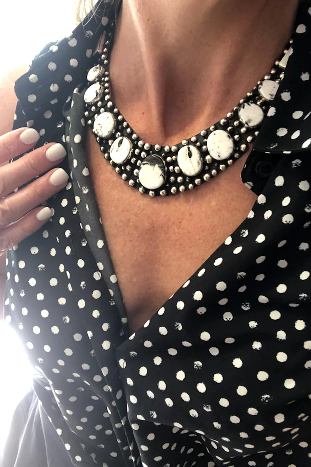 Billy Jamarillo Women’s White Buffalo Necklace