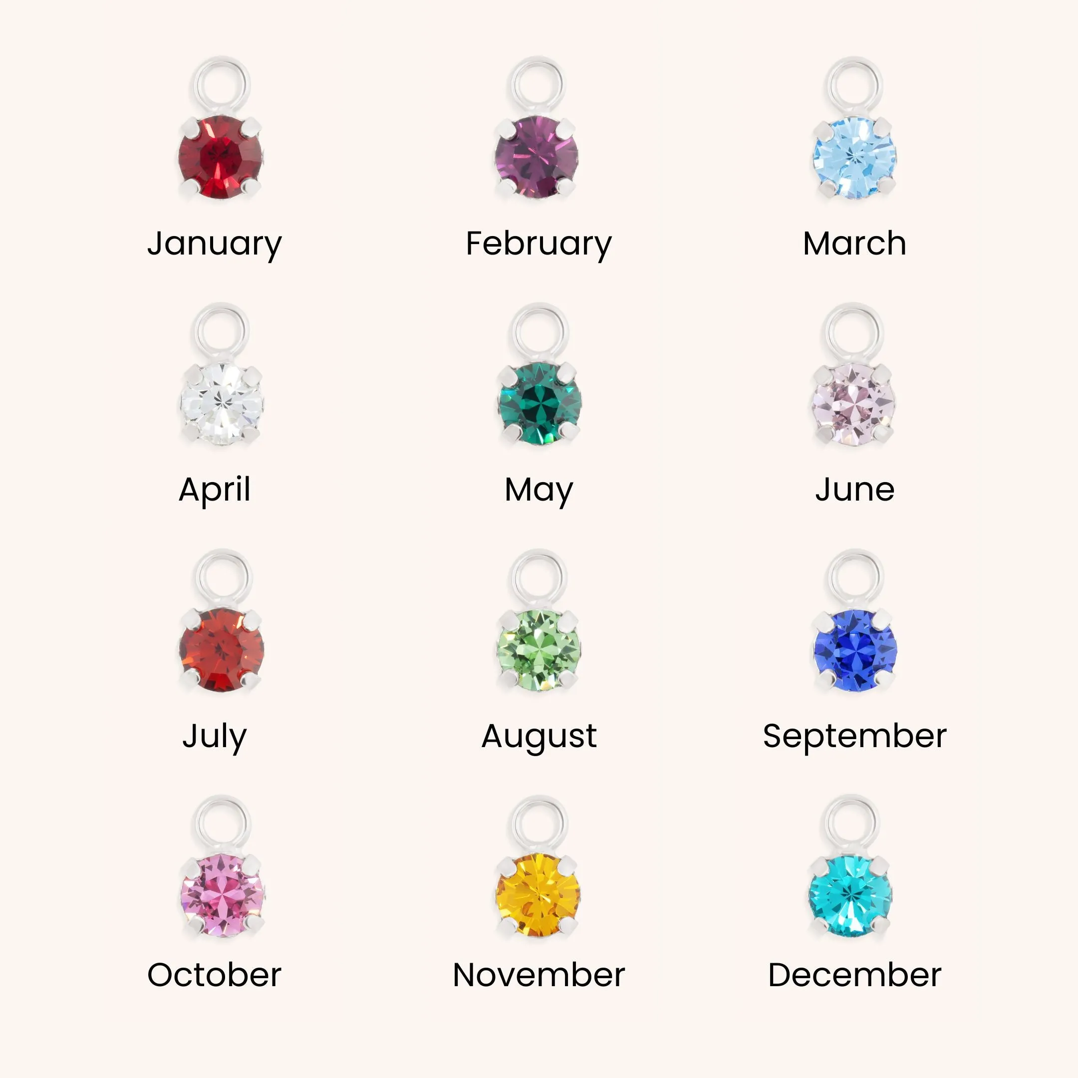 Birthstone Personalised Beads Bracelet