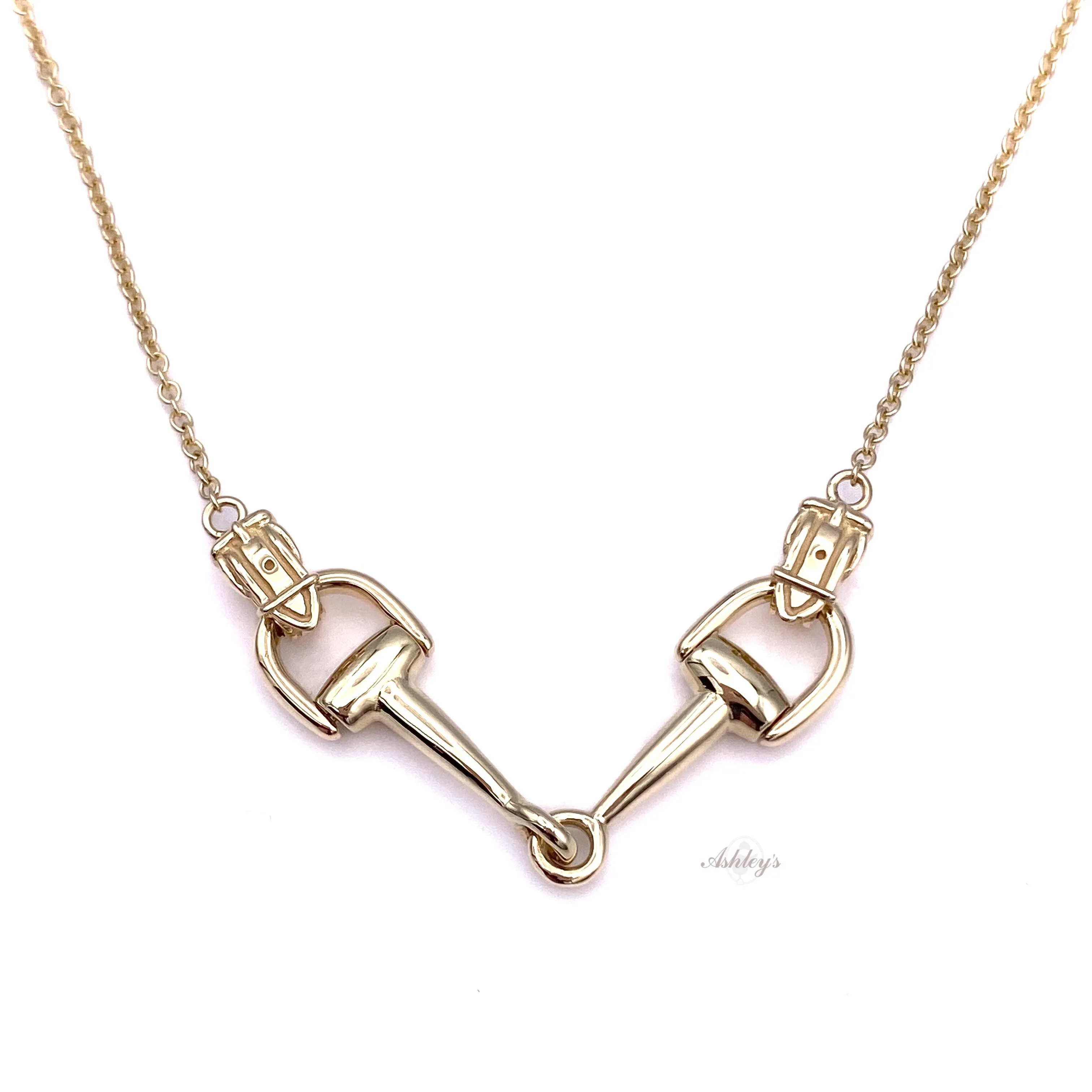 Bit Necklace, 14k gold