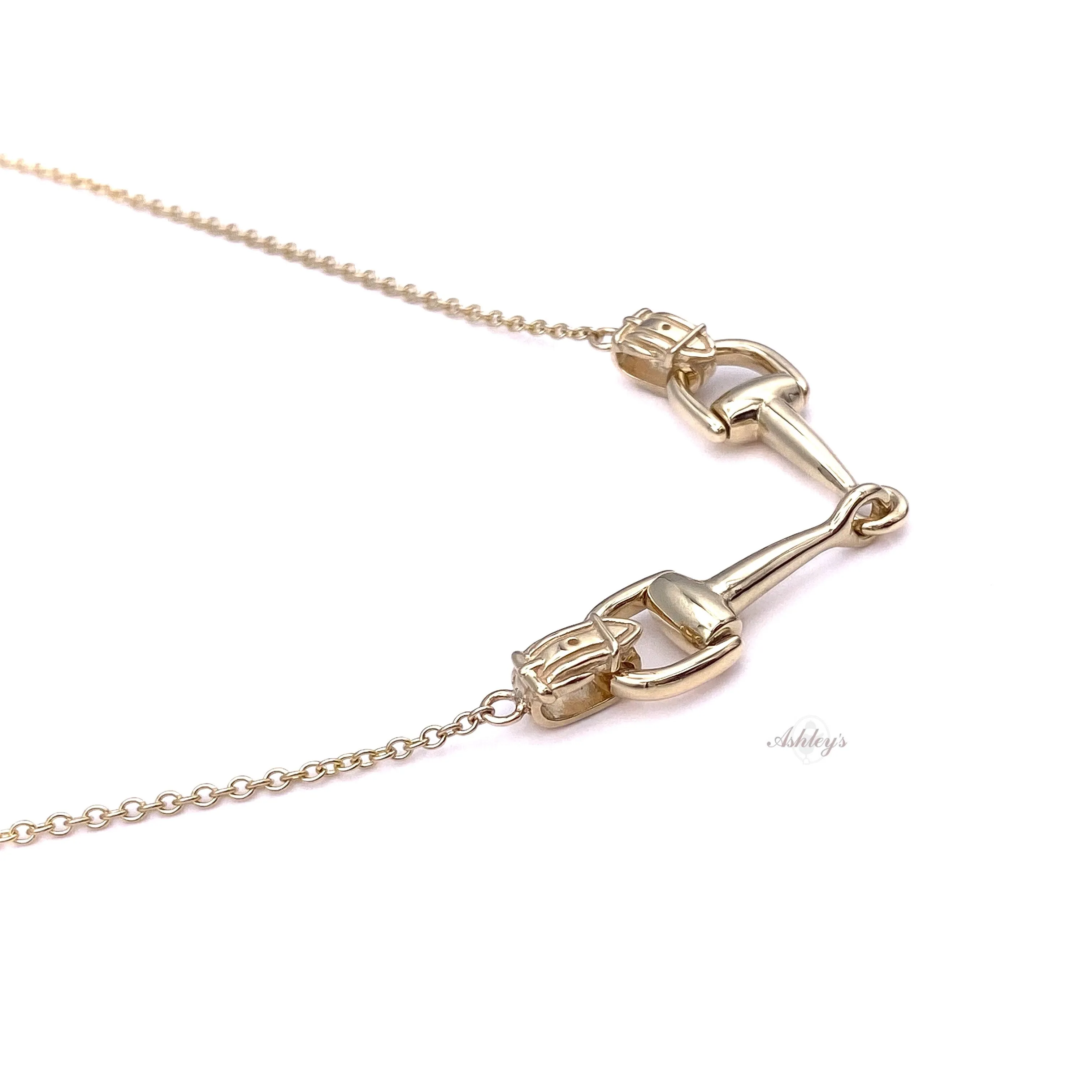 Bit Necklace, 14k gold
