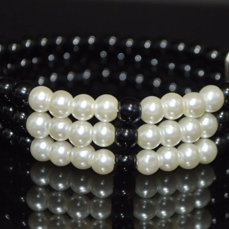 Black and White Colorblock Bracelets