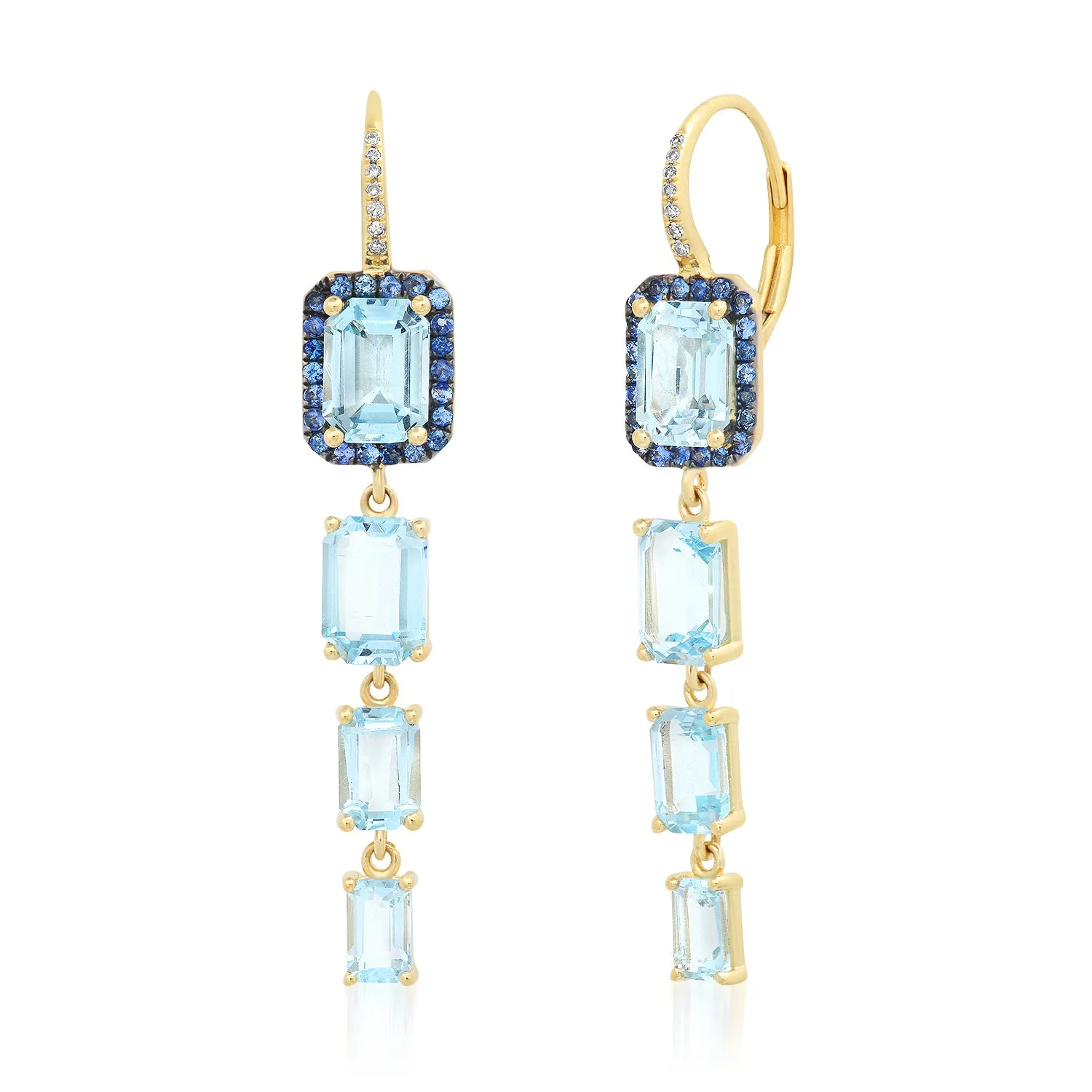 Blue Drop Earrings