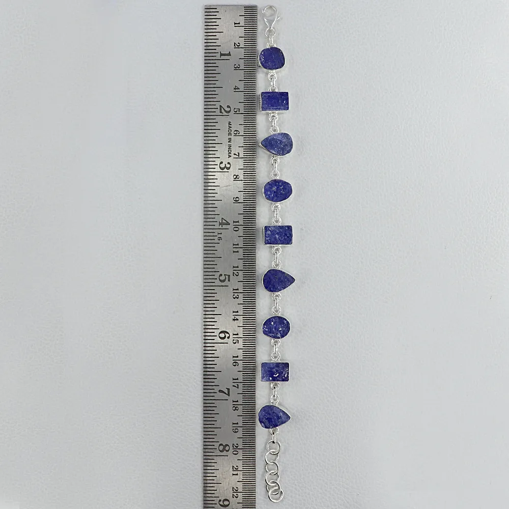 Blue Raw Tanzanite December Birthstone Bracelets