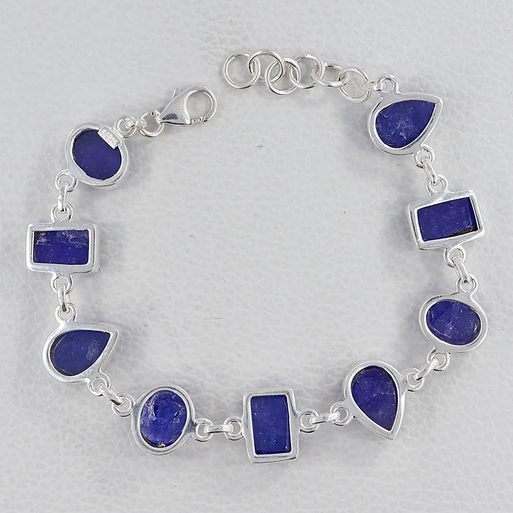 Blue Raw Tanzanite December Birthstone Bracelets