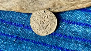 Bronze Pendant by Andrew Thornton - Crowned Heart