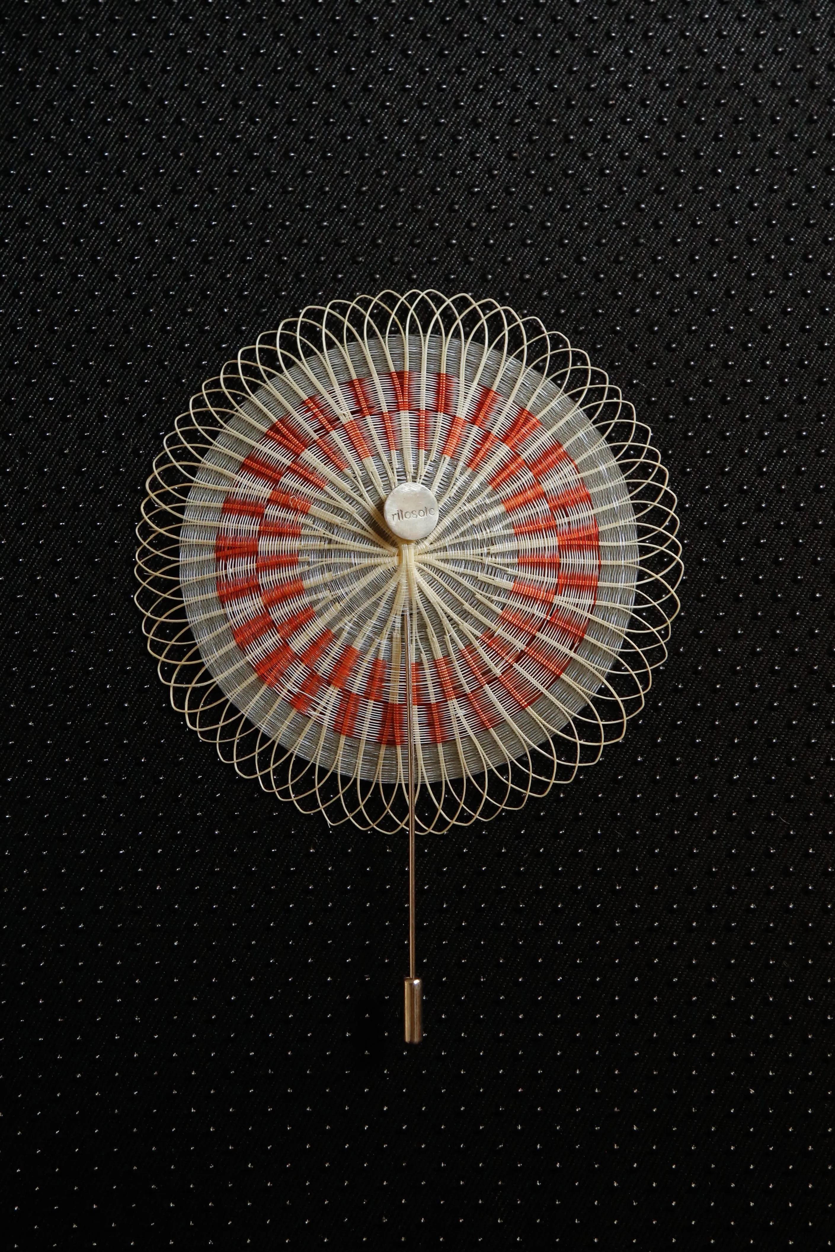 Brooch - Inti Art Jewelry - Sterling Silver, Handcrafted with Horsehair