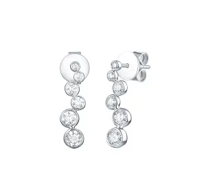 Bubbly 0.51ct Lab Grown Diamonds Earrings <br> E-00188WHT