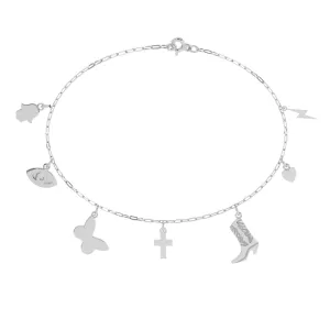 Build Your Own Seven Charm Bracelet | Sterling Silver