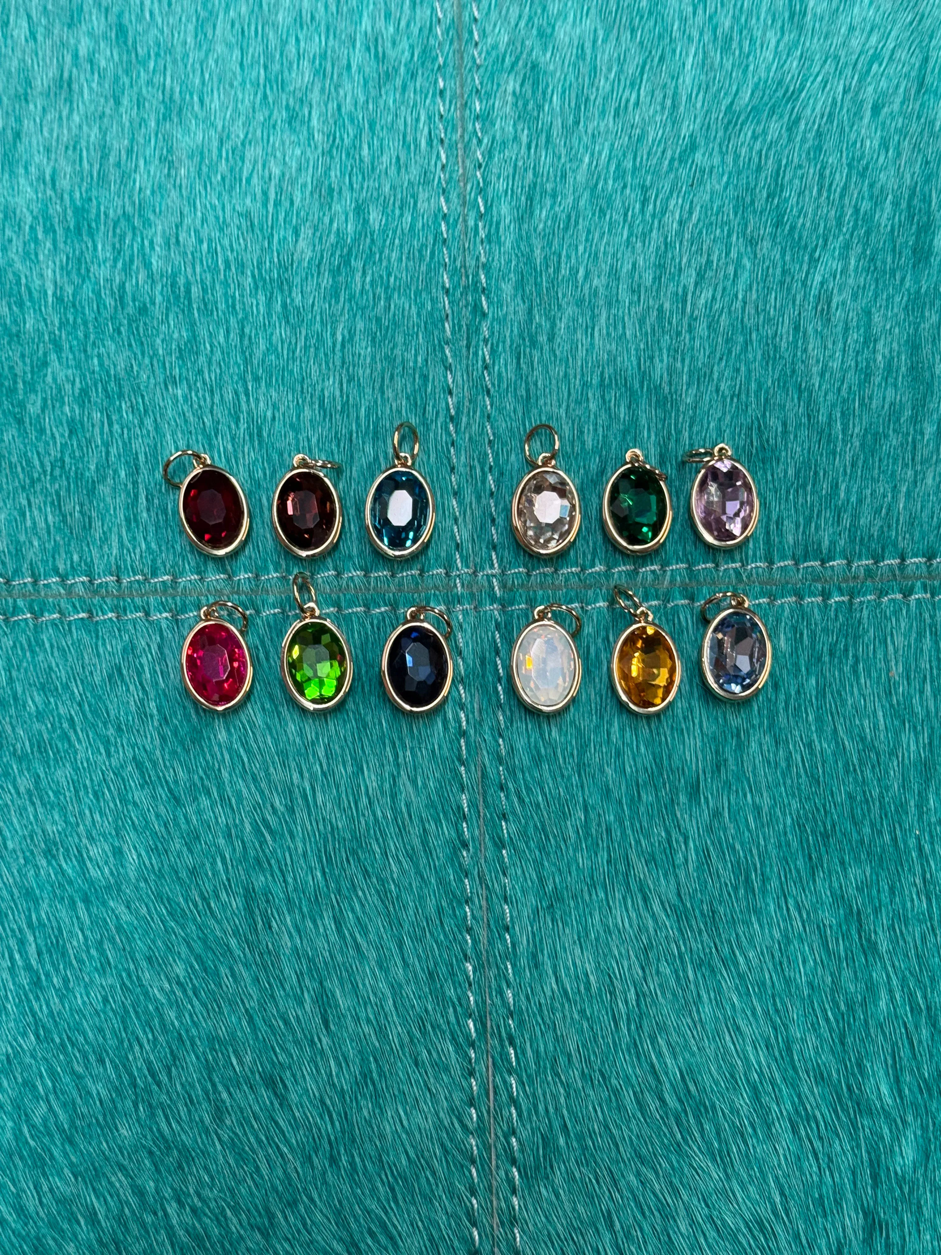 Canvas Birthstone Charms
