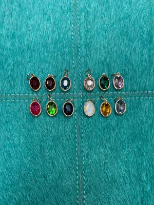 Canvas Birthstone Charms