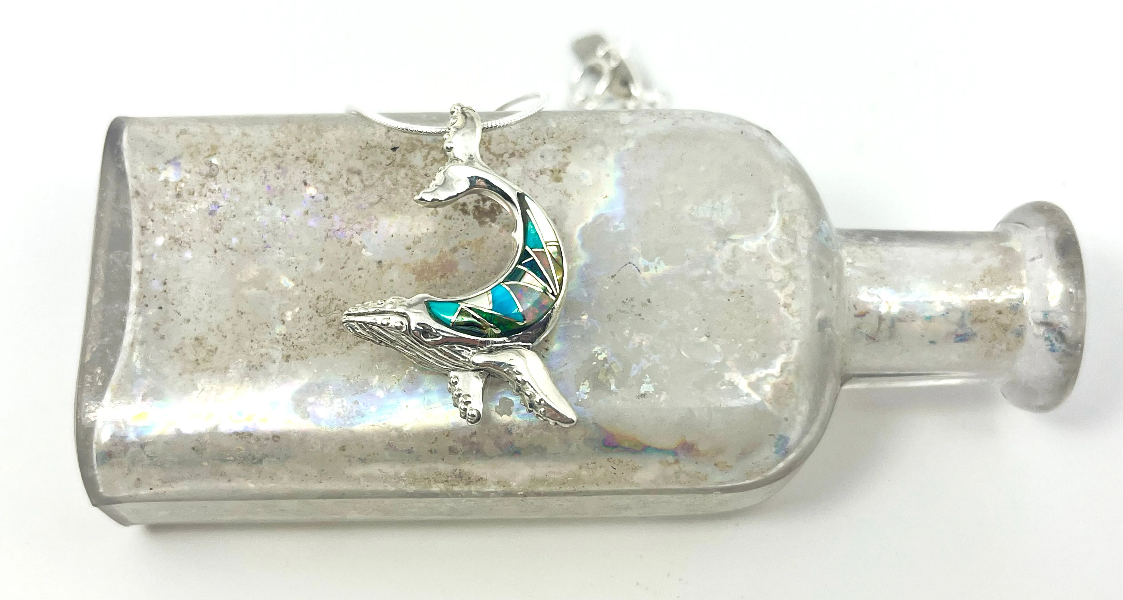 Celestial Humpback Inlay Necklace