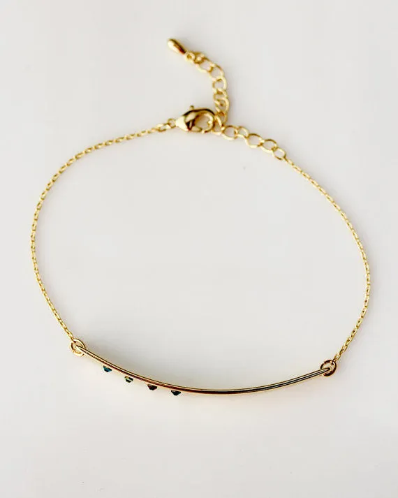 Chain Birthstone Bracelet