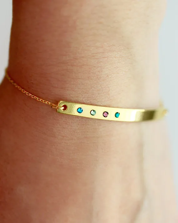 Chain Birthstone Bracelet
