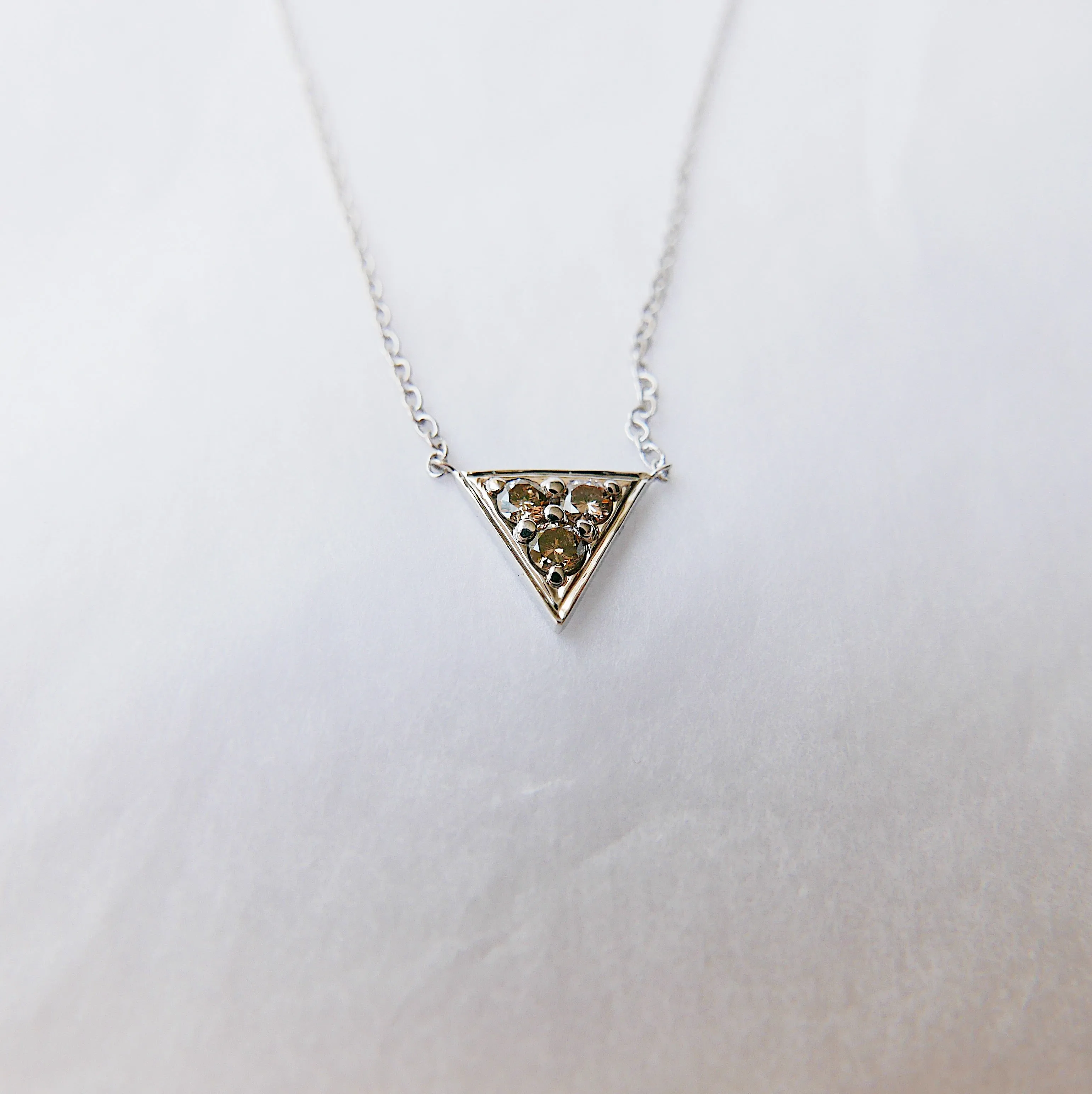Champagne Triangle Necklace