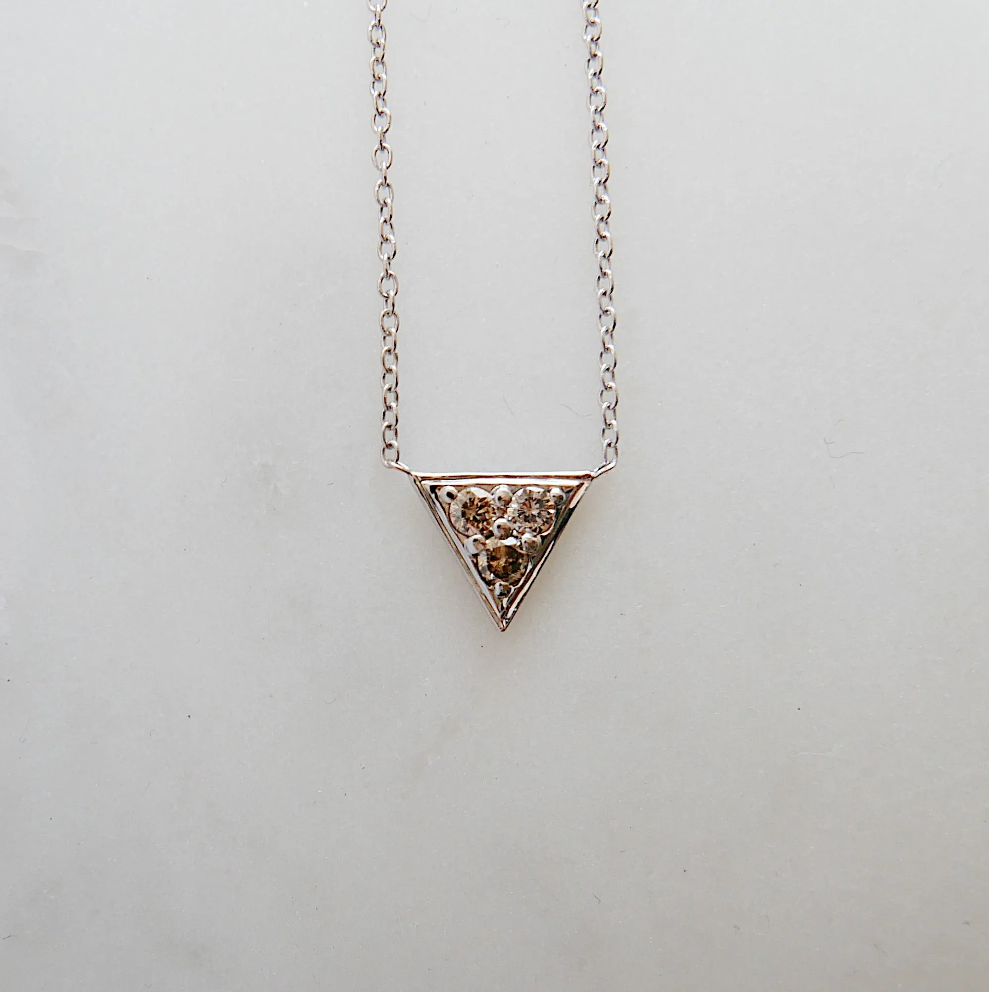 Champagne Triangle Necklace