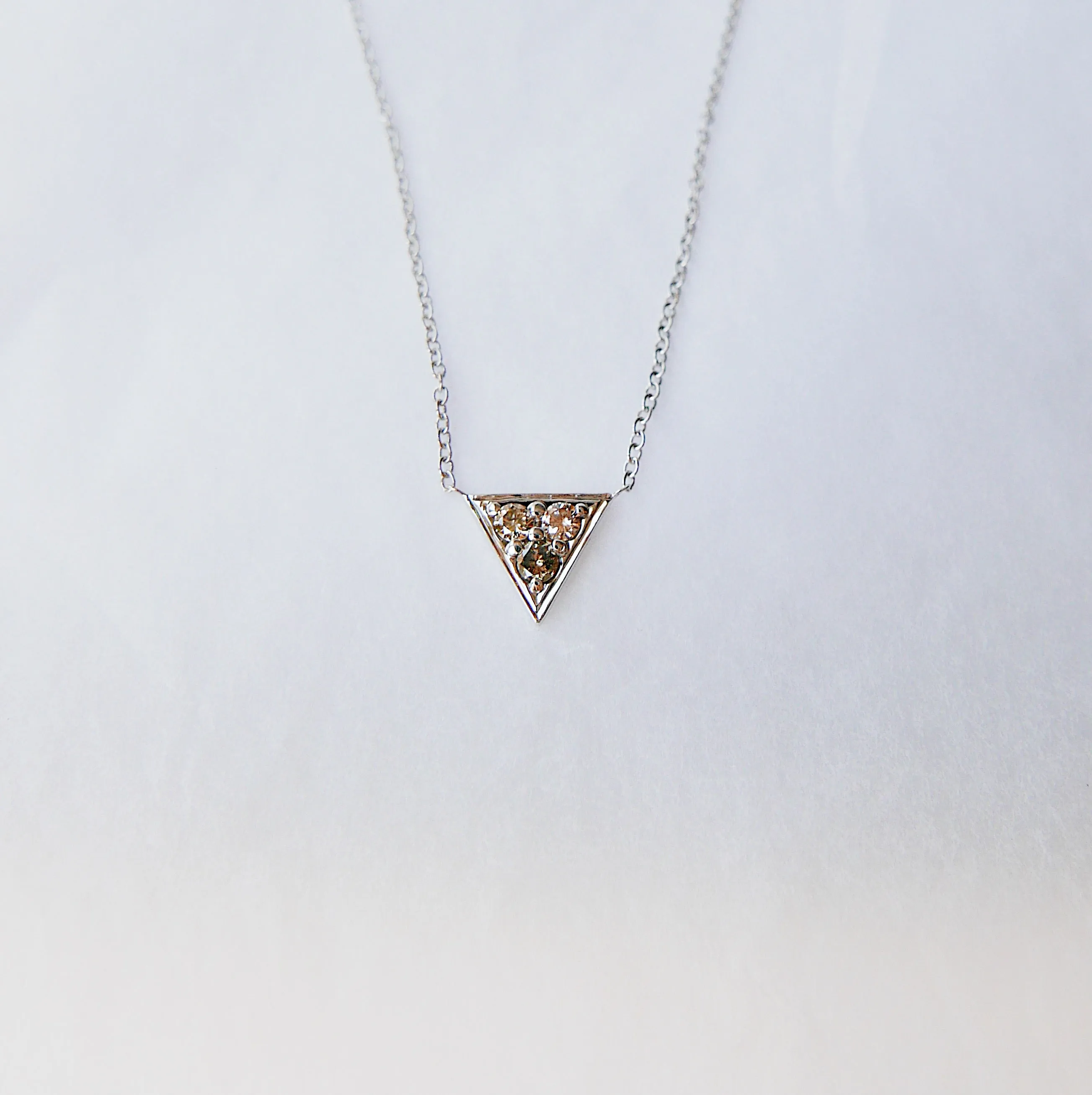 Champagne Triangle Necklace