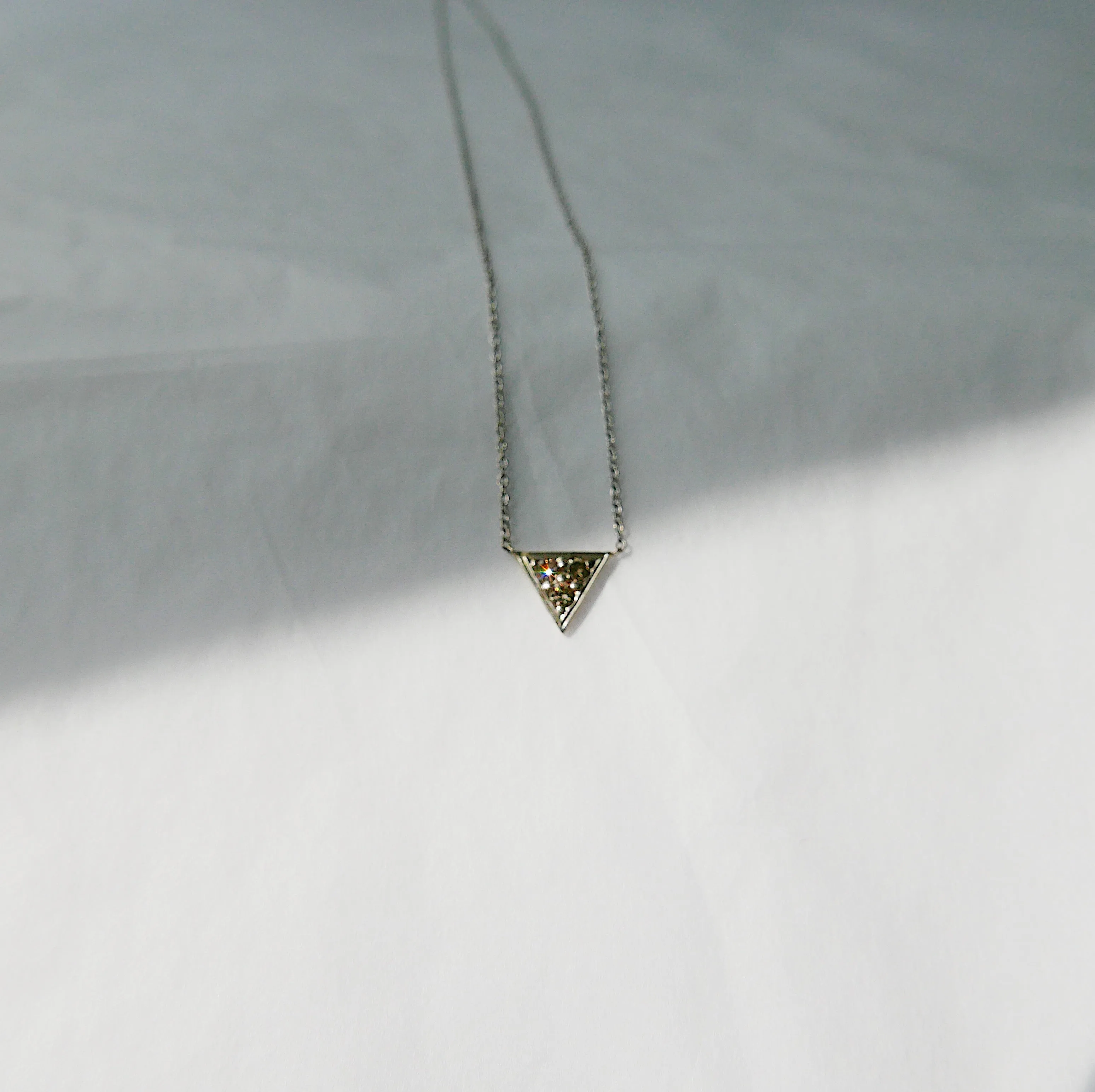 Champagne Triangle Necklace