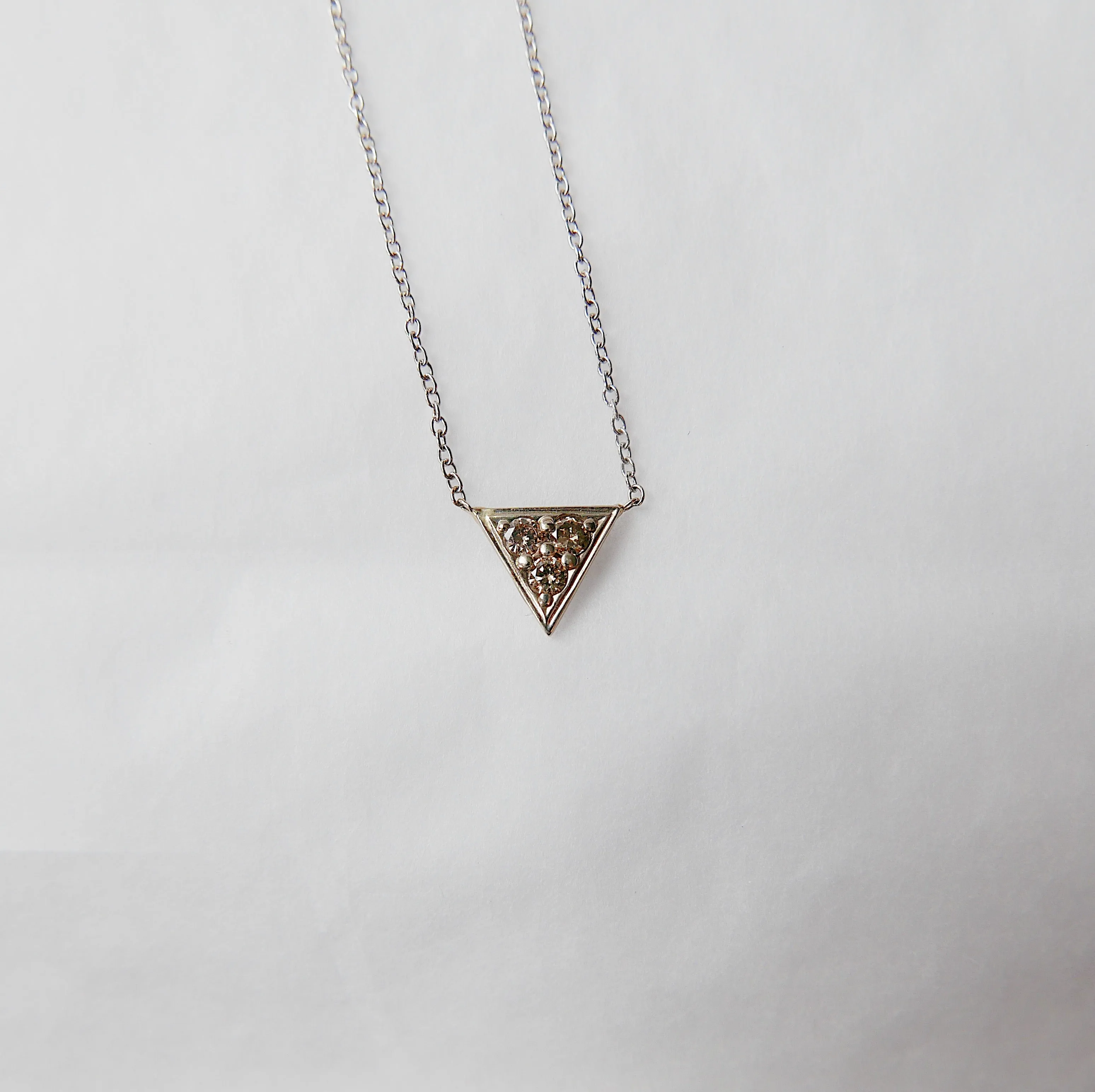Champagne Triangle Necklace