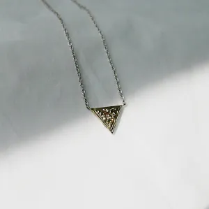 Champagne Triangle Necklace