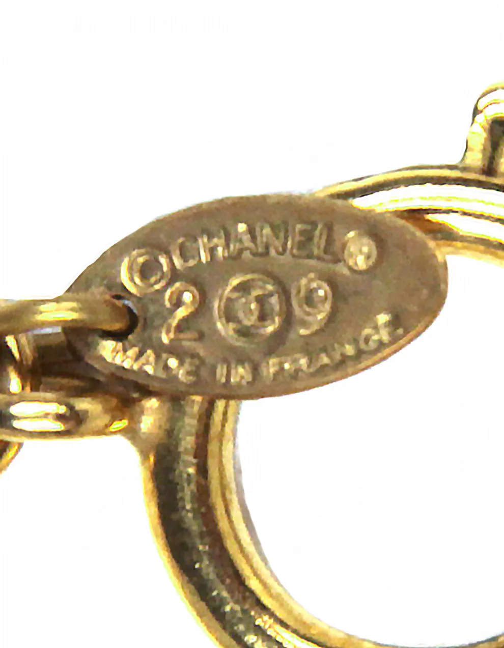 Chanel '90s Vintage Goldtone CC Pendant 23" Necklace