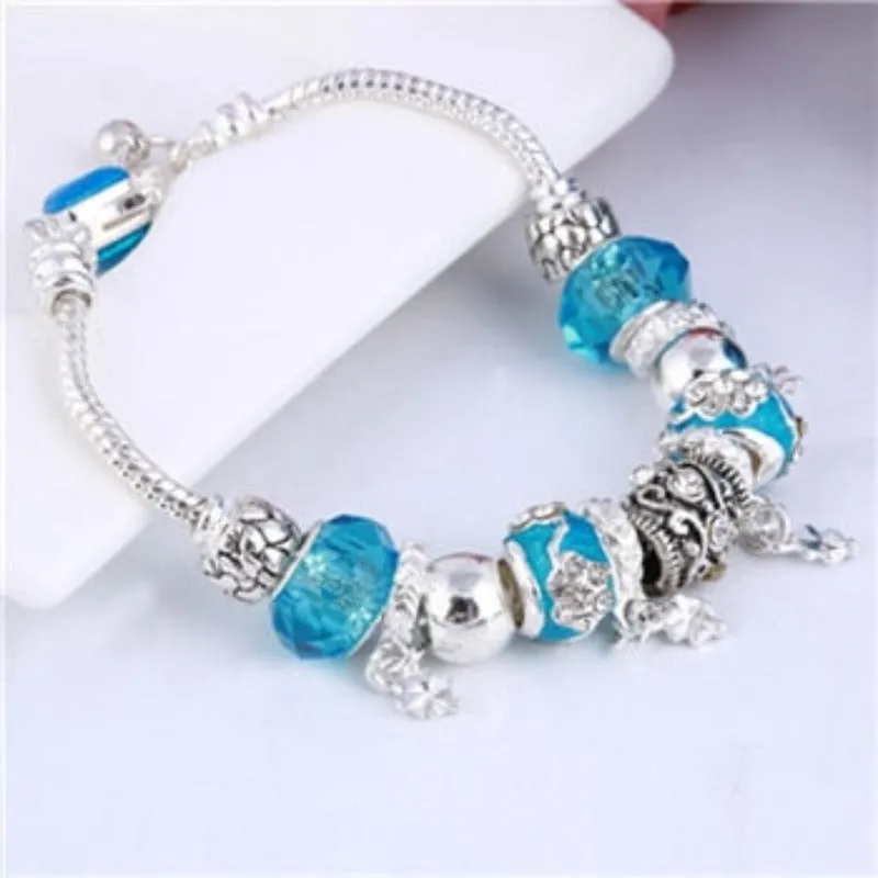 Charm Pink Zircon Bangle Bracelet for Women Anniverssary Gift Jewelry